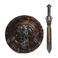 Escudo vikingo o medieval con espada-El Informal Santander