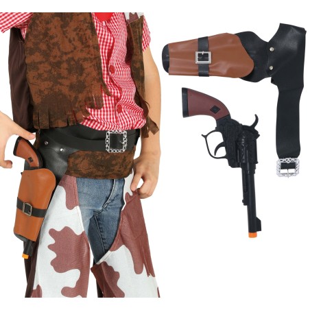 Pistola vaquero con cartuchera para niño-El Informal Santander