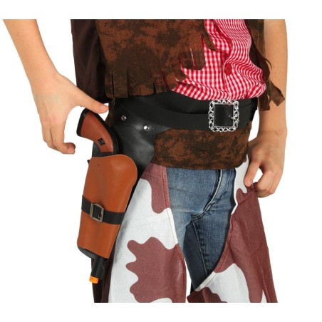 Pistola vaquero con cartuchera para niño
