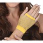 Guantes malla amarillo rejilla cortos 11 cm