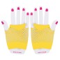 Guantes malla amarillo rejilla cortos 11 cm