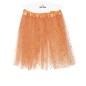 Tutu naranja con brillantina glitter 40 cm