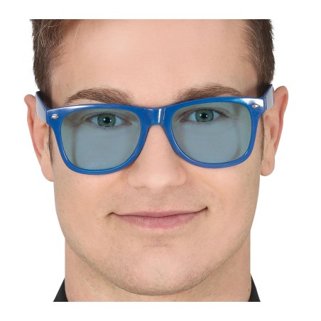 Gafas pasta azules con cristales azules-El Informal Santander
