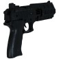 Pistola policia 28 cm negra juguete