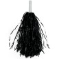 Pom pom negros 2 unidades 80 gr animadora