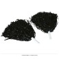 Pom pom negros 2 unidades 80 gr animadora