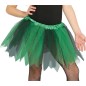 Tutu infantil bruja negro y verde con brillantina para niña 30 cm