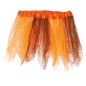 Tutu infantil brillante naranja y negro 30 cm infantil