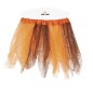 Tutu infantil brillante naranja y negro 30 cm infantil