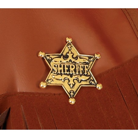 Estrella de Sheriff metalica dorada-El Informal Santander