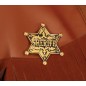 Estrella de Sheriff metalica dorada