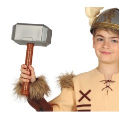 Martillo dios vikingo de 29 cm para niño thor