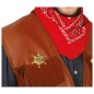Estrella de Sheriff metalica dorada
