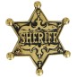 Estrella de Sheriff metalica dorada
