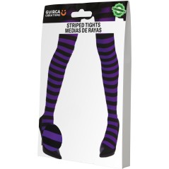 Pantys rayas moradas y negras bruja adulto-El Informal Santander