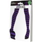 Pantys rayas moradas y negras bruja adulto