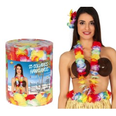 Collares hawaianos multicolor pack 25 unidades-El Informal Santander