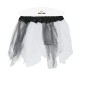 Tutu infantil brillante blanco y negro 30 cm infantil
