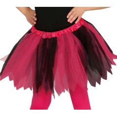 Tutu infantil brillante rosa y negro 30 cm infantil-El Informal Santander