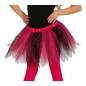 Tutu infantil brillante rosa y negro 30 cm infantil