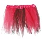 Tutu infantil brillante rosa y negro 30 cm infantil