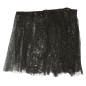Tutu infantil negro con brillantina para niña 30 cm