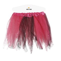 Tutu infantil brillante rosa y negro 30 cm infantil-El Informal Santander