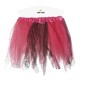Tutu infantil brillante rosa y negro 30 cm infantil