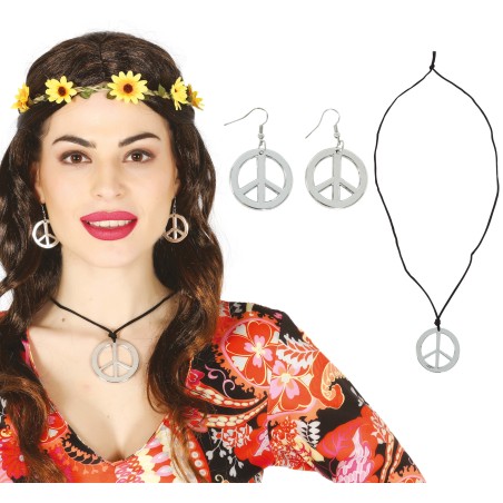 Conjunto hippie pendientes y collar-El Informal Santander