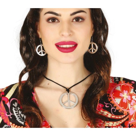 Conjunto hippie pendientes y collar
