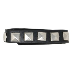 Collar rokero negro con metal punkie 44 cm-El Informal Santander