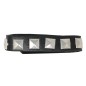 Collar rokero negro con metal punkie 44 cm