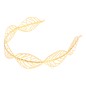 Corona hojas laurel metalica Cesar