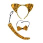 Conjunto tigre 3 piezas diadema cola pajarita