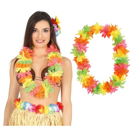 Collar hawaiano extra color neon multicolor-El Informal Santander