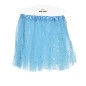 Tutu infantil azul con brillantina para niña 30 cm