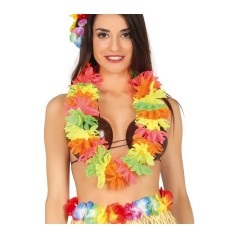 Collar hawaiano extra color neon multicolor
