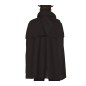 Capa negra con cuello de caballero 100 cm