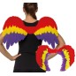 Alas plumas multicolor arco iris orgullo 80x50 cm