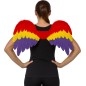 Alas plumas multicolor arco iris orgullo 80x50 cm