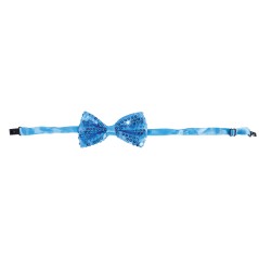 Pajarita azul cielo lentejuelas 12 cm-El Informal Santander