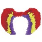 Alas plumas multicolor arco iris orgullo 80x50 cm