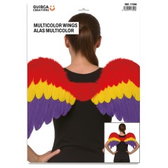 Alas plumas multicolor arco iris orgullo 80x50 cm- El Informal Santander