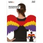 Alas plumas multicolor arco iris orgullo 80x50 cm