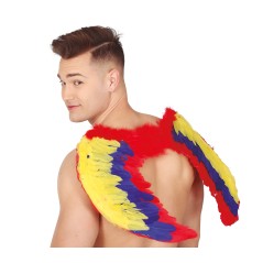 Alas plumas multicolor arco iris orgullo 80x50 cm- El Informal Santander