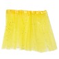 Tutu infantil amarillo con brillantina para niña 31 cm
