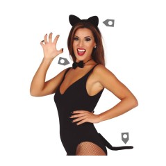 Conjunto gatita 3 piezas diadema cola pajarita-El Informal Santander