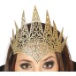 Diadema reina malvada en color oro malefica