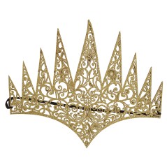 Diadema reina malvada en color oro malefica-El Informal Santander