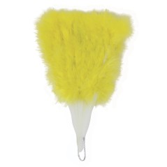 Abanico plumas amarillo 16 palas-El Informal Santander